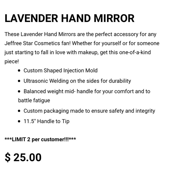 Jeffree Star Cosmetics • BLOW PONY MIRROR - Picture 4 of 8